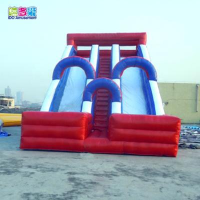 China China PVC Inflatable Water Slides, Inflatable Bouncer With Water Slide Castle for sale