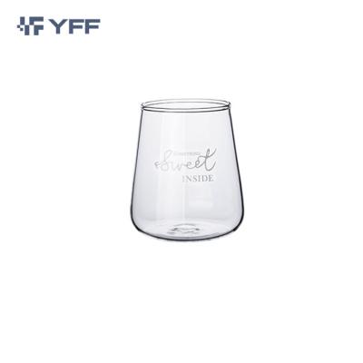 China Viable Sale Well Reusable Coffee Cup Drinking Glass Cup Tea Cup Single Layer Glass for sale