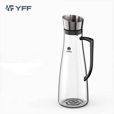 China Jug Juice Carafe Summer Clear Sustainable Glass Water Jug Customized Logo Acceptable Daily Life for sale