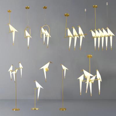 China Contemporary Nordic simple post-modern creative personality designer window bar living room dining room bird crane chandelier for sale