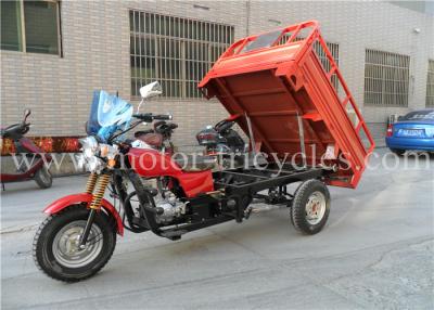 China Gasoline Tricycle Tri Wheel Motorcycle With Steel Plate Chassis / Suspension for sale