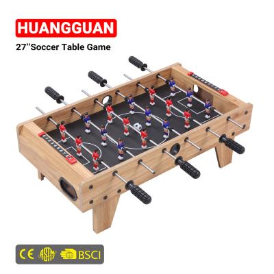 China MDF+ABS Huangguan Classic 27 Inch Football Party Table Factory Wholesale Table Outlook Foosball Table Game For Family for sale