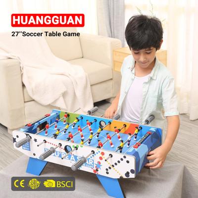 China Family/Schools Huangguan Factory Wholesale 27 Inch Mini Football Soccer Table Game for Kids Game Table and Foosball Table for sale