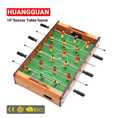 China 5 players cue*2 Huangguan 19 inch Football Soccer Table Game and Foosball table top with high quality construction for kids for sale for sale