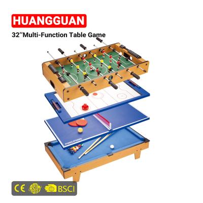 China Family / Schools 32 Inch GameTable Multi Minigame Air Hockey Table Tables For Game 4 Room In 1 Air Hockey Table For Sale for sale