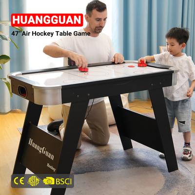 China 3 players cue*6 Huangguan Popular 48 inch auto count hockey table and air hockey for play piece billiard table game machine for sale for sale