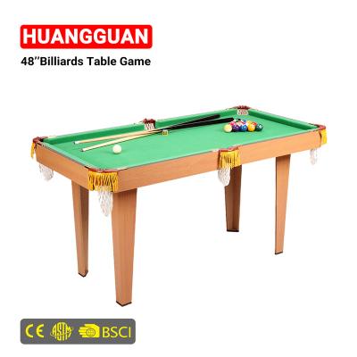 China Family/Schools Huangguan Whole 48 Inch Factory Sale Snooker Set For Family Billiards Table Games Wooden Snooker Indoor Billiards For Sale for sale