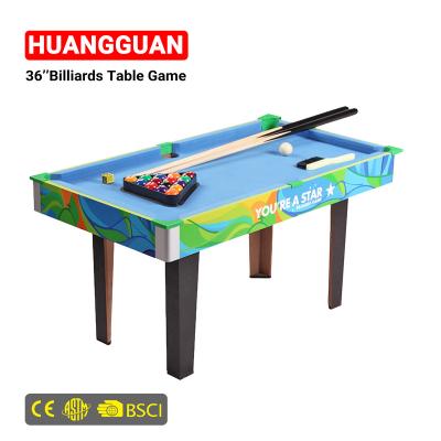 China Family/Schools Huangguan professional 36 inch snooker and billiard table factory wholesale price kids billiards for sale for sale