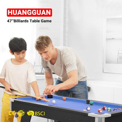 China Family/Schools Huangguan 47 Inch Billiards Game Table For Kids Pool Table For Family Game Night Indoor Factory Whoresale for sale