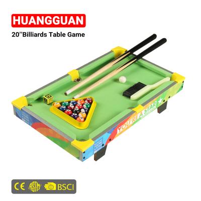 China Family/Schools Huangguan 20 Inch Top Decompression Billiards Games For Family Portable Indoor Mini Pool Table Snooker Game Table For Sale for sale