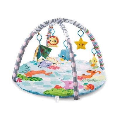 China Gym Educational Foldable Jungle Activity Baby Toy New Design Cotton Safety Musical Play Mat for sale