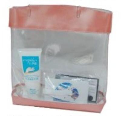 China clear PVC washing tote bag-Clear PVC gift bag for sale