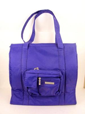 China Outdoor bag handbag Beach Bag Purple Rip Stop Nylon Tote Bag for sale