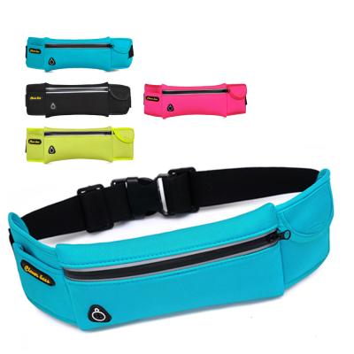 China Wholesales waterproof Waist Bag Running belts waterproof GMY Spandex fanny Bags Customized Neoprene Cycling Waist Packs for sale