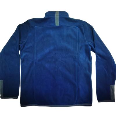 China Breathable High Quality Long Sleeve Fleece Jacket Men's Full Zip Jacket Stand Collar Fleece Jacket for sale