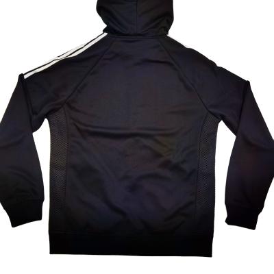 China Custom Hooded Jacket Knitted Mesh Casual Anti-Wrinkle Men's Jacket Zipper Sport for sale