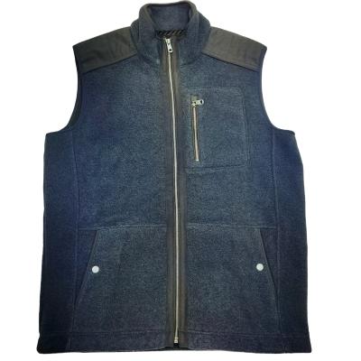 China Anti-Wrinkle Mens Knitted Jacket Fleece Vest Customized Zipper Jacket Casual Sport for sale