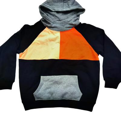 China Mens Terry Pullover Anti-Shrink Customized Color Blocked Multi-colors Kangaroo Customized Pocket for sale