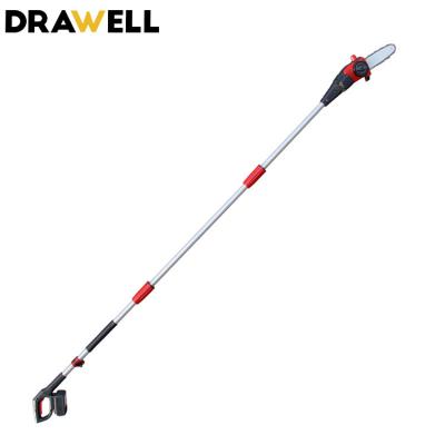 China Drawell 20V Brick Saw 105Ml Battery 2.0Ah Fuel Tank Guide 8 Inch Battery Chainsaws for sale