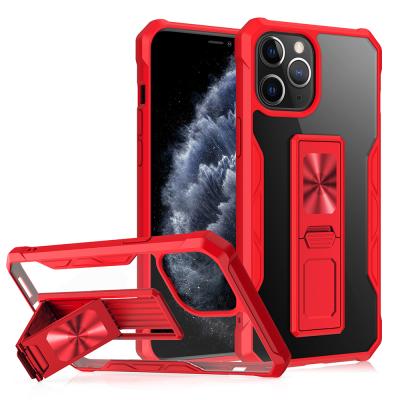 China Anti-Fall For Phone iPhone 11 Pro Max/Max 12 Pro Anti-Fall Magnetic Bracket Type Protective Case for sale