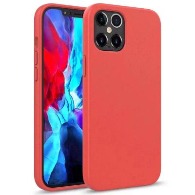 China Shockproof Compostable Eco-Friendly Wheat Straw Biodegradable TPU Phone Case For iPhone 11 12 Mini Pro Max for sale