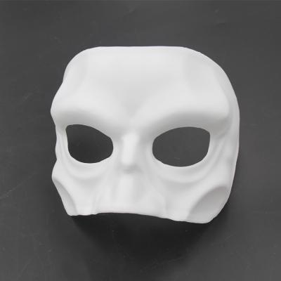 China White PVC Halloween Mask Masquerade Mask Party Supplies for sale