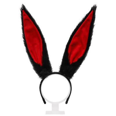 China Hot Selling Plush Rabbit Ears Headband For Headpiece Party Costume Accessory for sale