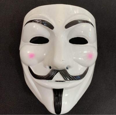 China Hot Sale Pcv Halloween Masks Disguise Anonymous V Mask Cosplay Mask for sale