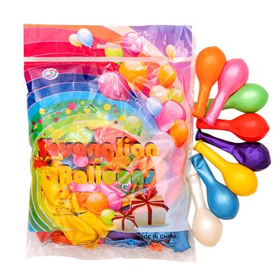 China Hot Selling Colored Latex Party Balloons 100 Packs , Rainbow Set Party Balloon for sale