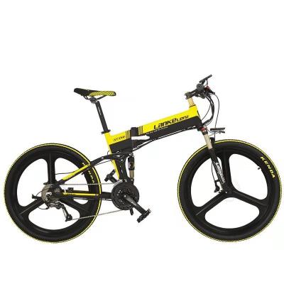 China Multifunctional Electric Bicycle 48V 10.4AH Battery Mountain Edition Sports Electric Bike with 26in Magnesium Alloy Three Cutter Wheel for sale