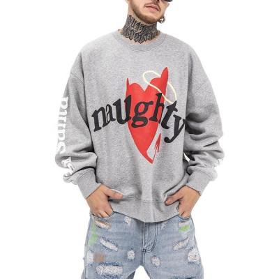 China High Quality Breathable Teams Streetwear Wear Crewneck Sweatshirt Oversized Mens Cotton Hooded Oversized Crewneck Sweatshirt for sale