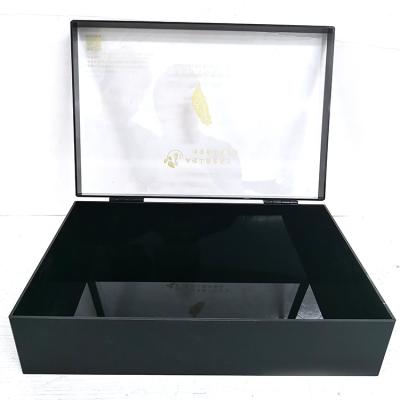 China Recyclable Supplier Provides High Quality Customized Acrylic Tea Box With Transparent Cardboard for sale