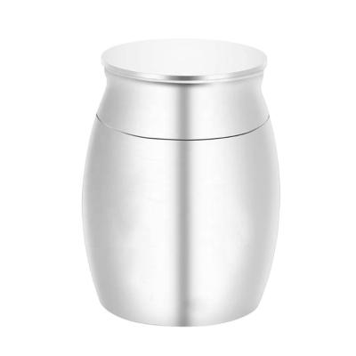 China 142x98mm Silver Aluminum Alloy Viable Cremation Urn For Ashes - Handcrafted Adult Funeral Urn - Large Urn for sale