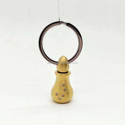 China China Gold Plated Ashes Necklace Memorial Cremation Jewelry Bottle Shaped Urn Keepsake Pendants for sale