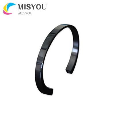 China Punk Smooth Urn Bracelet Cremation Stainless Steel Cuff Bangle Memorial Cremation Jewelry for sale