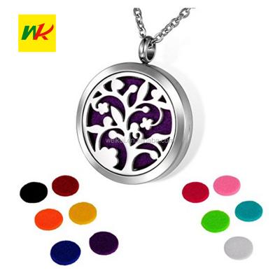 China Punk Essential Oil Diffuser Pendant Necklace, Sea of ​​Love Magnetic Aromatherapy Diffuser Pendant Necklaces, with 8 Colors Protection for sale