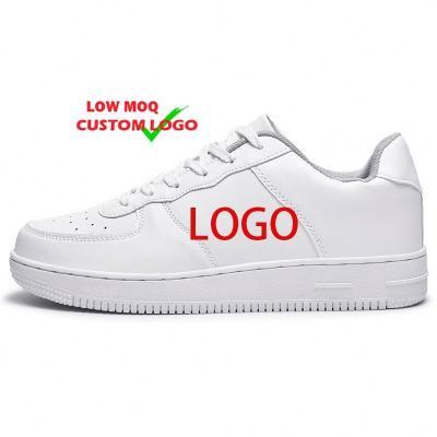 China Custom Fashion Trend Men's Sneakers OEM Logo Basketball Style Sport Casual Shoes White Black Shoes Customized for sale