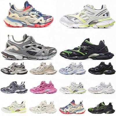 China Wholesale Luxury Original PVC Chunky Retro Dad Sport Shoes Trainers 4 Thick Bottom Triple S Designer Shoes Sneakers for sale