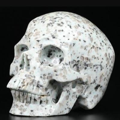 China China Crystal Skulls Lotus Jasper Carved Natural Wholesale Crystal Crystal Healing Skull Realistic for sale