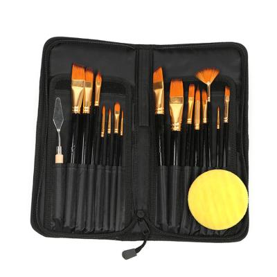 China Wholesale Black Handle Factory Watercolor Brush Art Supplies Brush Painting for sale