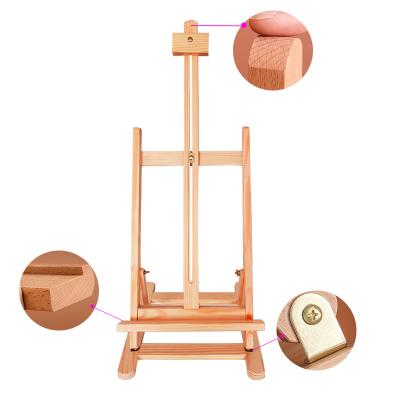 China Mini Small Easel Kids Artist Easel Table Top Acrylic Easel Wooden Painting Drawing Canvas Painting Easel for sale