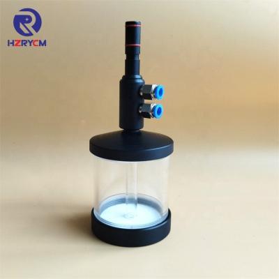 China Powder Coating Job Mini Test Powder Spray Gun Application Cup Hopper with Fludizing Plate Fixture to Optiselct and GM03 Powder Coating Gun for sale