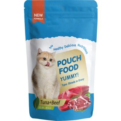 China Skin & Coat Health Factory Pet Wholesale Supplies Nutrition Cat Licks Wet Food Chicken Cod Tuna Liquid Cat Snacks Treats 85g/pc for sale