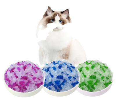 China Wholesale Cats Easy Clean Manufacturer Ultra Absorbent Dustproof Crystal Cat Litter Silicone Silica Gel OEM/ODM For Cat for sale