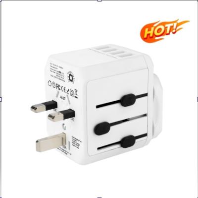 China Other Type C 3usb Universal Earth Pin Ground Travel Adapter 2500W Fast Charging With AUS EU UK US Plug for sale