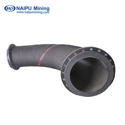 China Transfer ore slurry or tail lined rubber pipeline and mining hose used in mines for sale