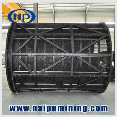 China Rubber ore trommel screen for discharge ends ag mills, sag mills and ball mills for sale