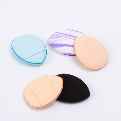 China Wholesale High Quality Hydrophilic Polyurethane Finger Air Cushion Powder Blown Makeup Sponge Beauty Blendr (Latex Free) Mini Most Popular Green Beauty For Foundation for sale