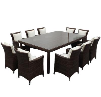 China Garden Set Garden Furniture Rattan Wicker Table And Chair Outdoor Patio Dining Set for sale