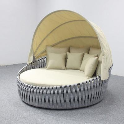 China Modern Rattan Wicker Outdoor Garden Furniture Lounge Daybed Sofa for sale